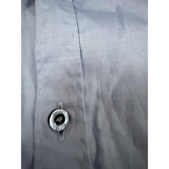 Gucci Embroidered Snake Collar Shirt Men’s Sz M 38 15 Blue Cotton Button Up - Picture 4 of 7